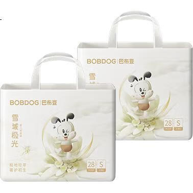 Подгузники BOBDOG Snow Aurora, размер S, 56 шт. (4-8 кг)