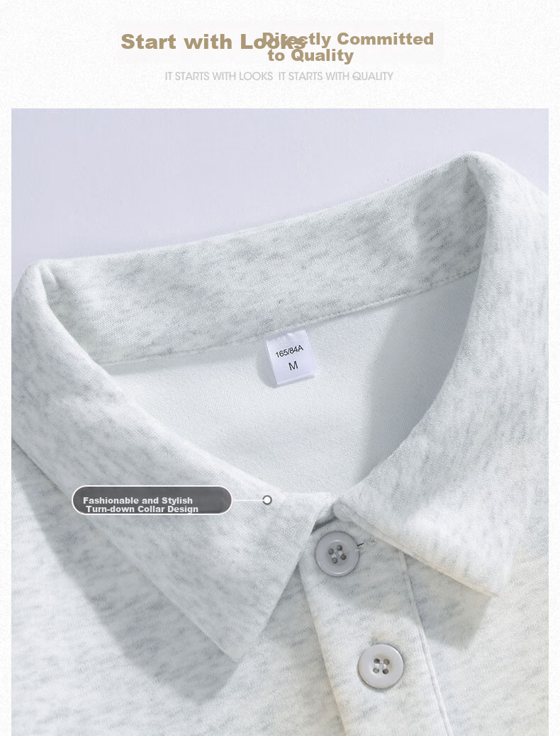 MMOPTOP Japanese-Style Heavyweight Huacotton Polo Collar Sweatshirt, Spring And Autumn Men's Loose Inner Layer Long Sleeve, MWY21 White Floral Gray, XL 17
