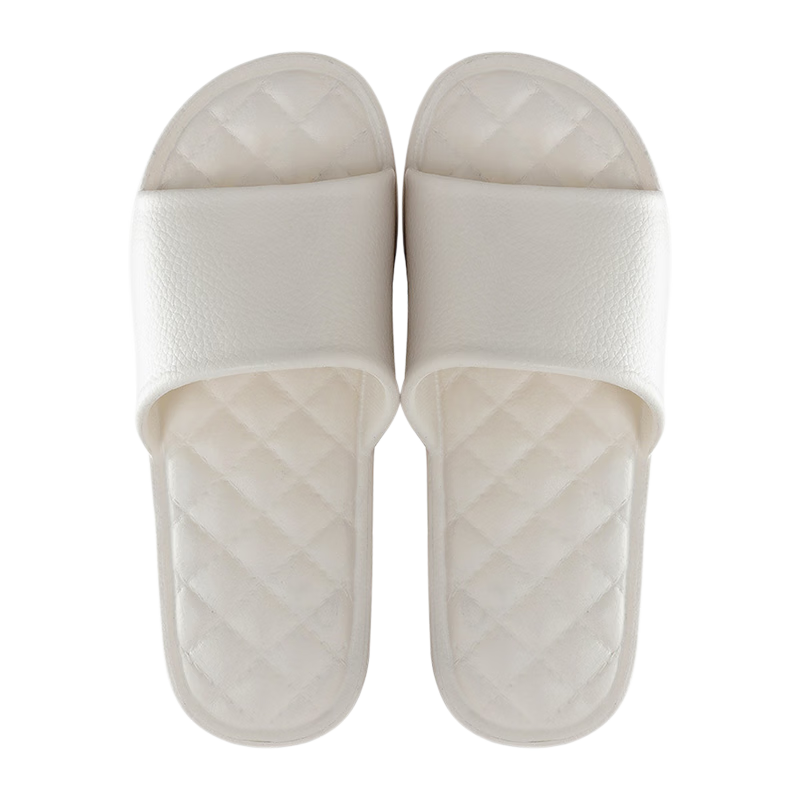 Guoluofi Textured Slippers Unisex Indoor Home Non-Slip Bathroom EVA Summer Dark Gray Size 44-45
