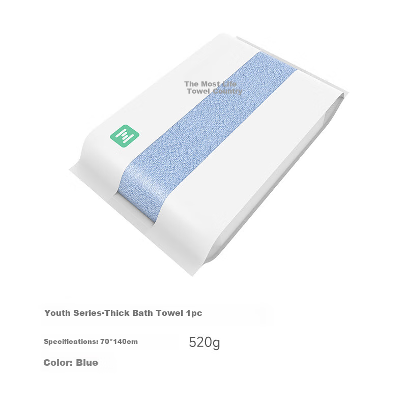 A-Life Thick Large Bath Towel, Sealed Class A Pure Cotton Absorbent Adult Bath Towel, Soft Quick-Drying Large Bath Towel for Men And Women, Blue