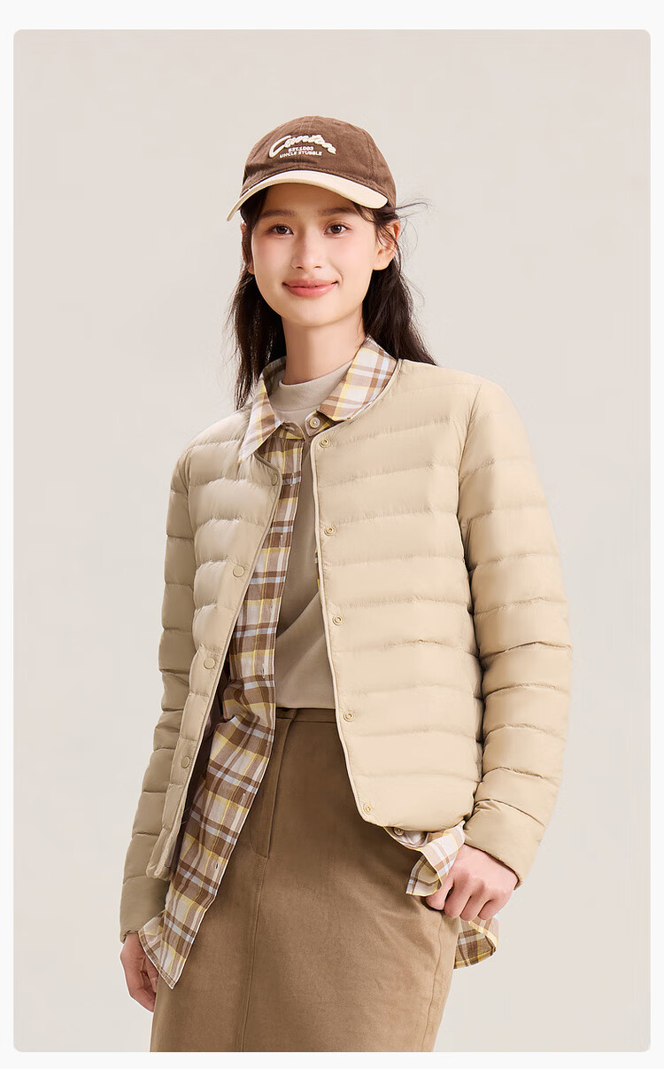 SNOWFLYING 2025 Autumn New Korean Slim Fit Basic Casual Short Down Jacket 10