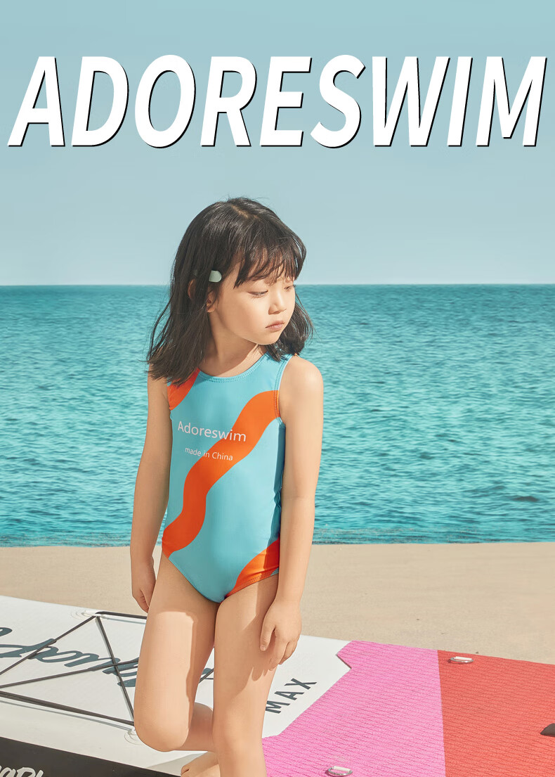 Adoreswim Girls' New 2024 Style Cute One-Piece Swimsuit for Toddlers And Children, Fashionable Swimwear for Girls 1