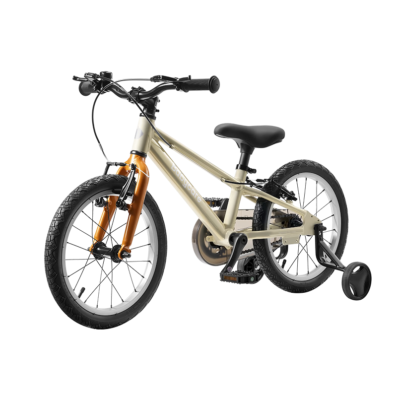 Babycare Children's Bicycle 3-6-8 Years Boys and Girls Ultra-Light Bike 16-Inch Yunhai Beige Birthday Gift