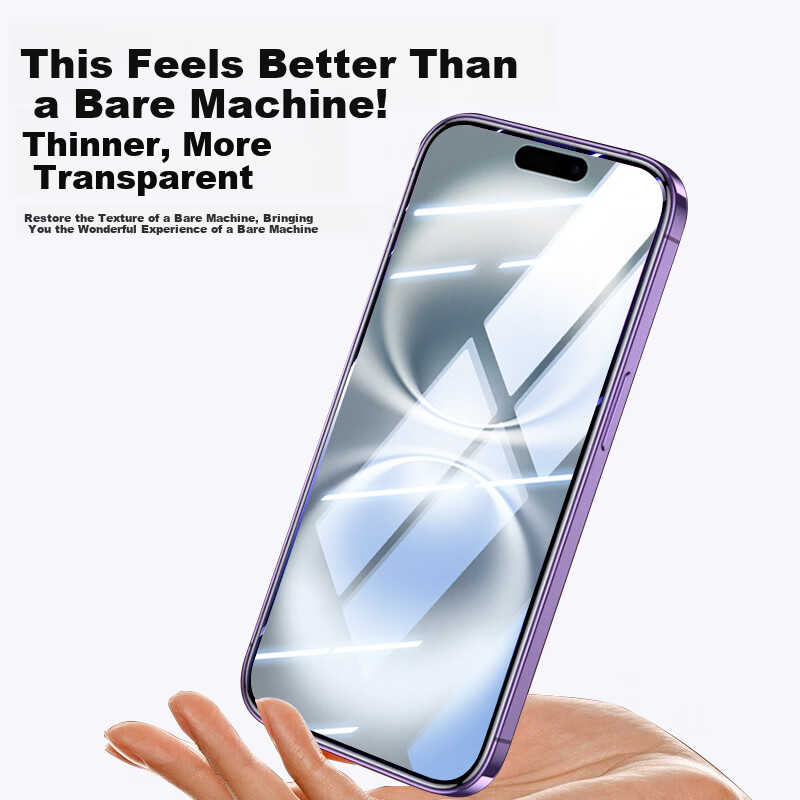 Защитное стекло Baozou для iPhone 16, противоударное, антибликовое, полное покрытие, 2 шт.