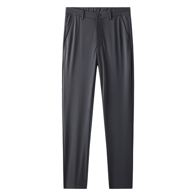 ROMON [With Mulberry Silk] Sun Protection High Elasticity Ice Silk Casual Pants Men's Summer Thin Straight Work Pants Suit Trousers