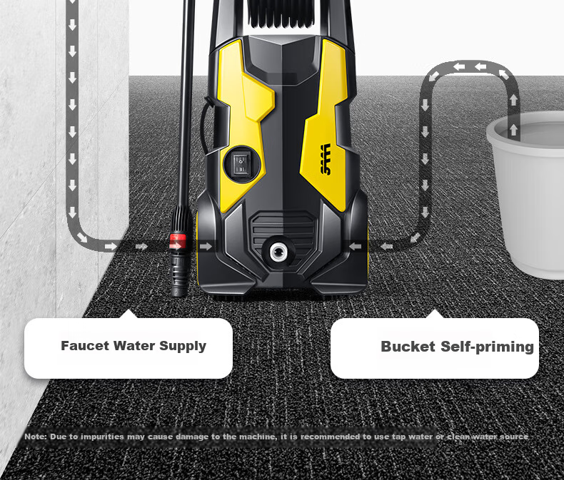3AAA High-Pressure Car Washer, Car Washing High-Pressure Water Gun, Household 220V Car Washing Tool, Garden Floor Cleaning Machine, High-Power Cleaning Device 10