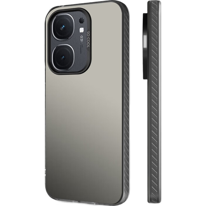 Противоударный чехол Baozou для VIVO IQOONeo9/9pro, силиконовый край, матовый, серый