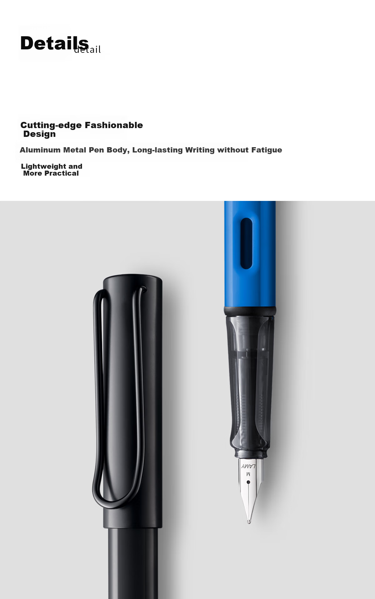 LAMY Fountain Pen, Star Series Handwriting Practice Posture-Correcting Fountain Pen, Student Stationery Office Gift, Holiday Present Corporate Bulk Purchase, Blue 28-0.5mm 5