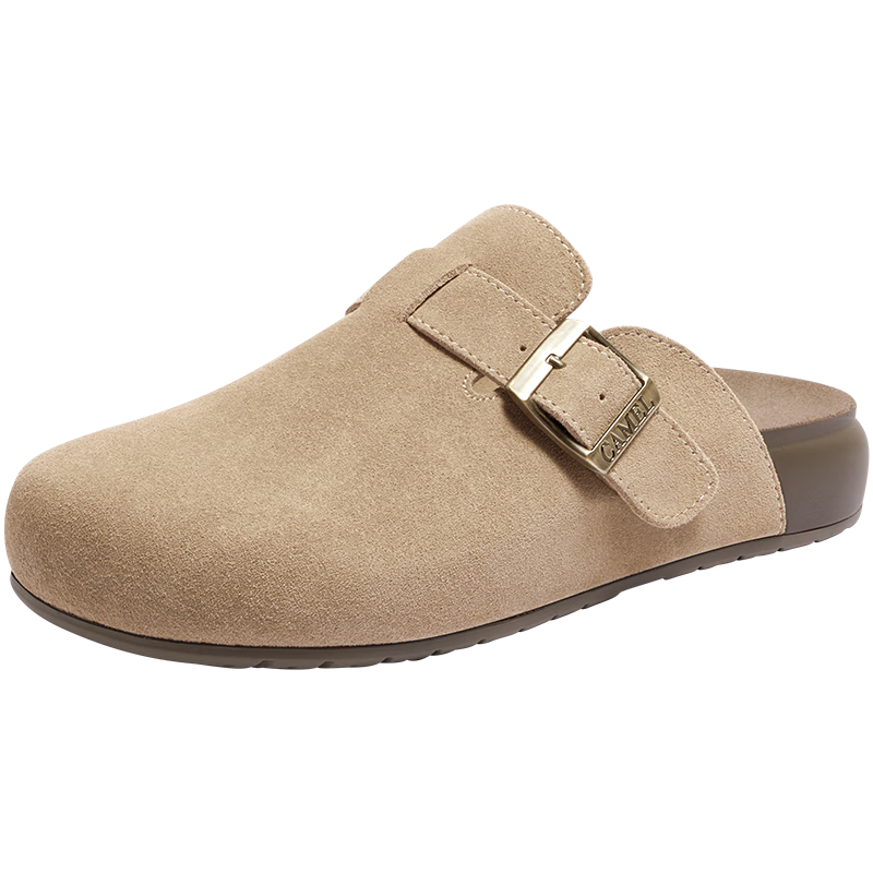 CAMEL Pine Bag 2nd Generation Half-Slip Birkenstock Comfortable Single Shoes L26S700001 Apricot (Upgraded Half-Slip) Size 36