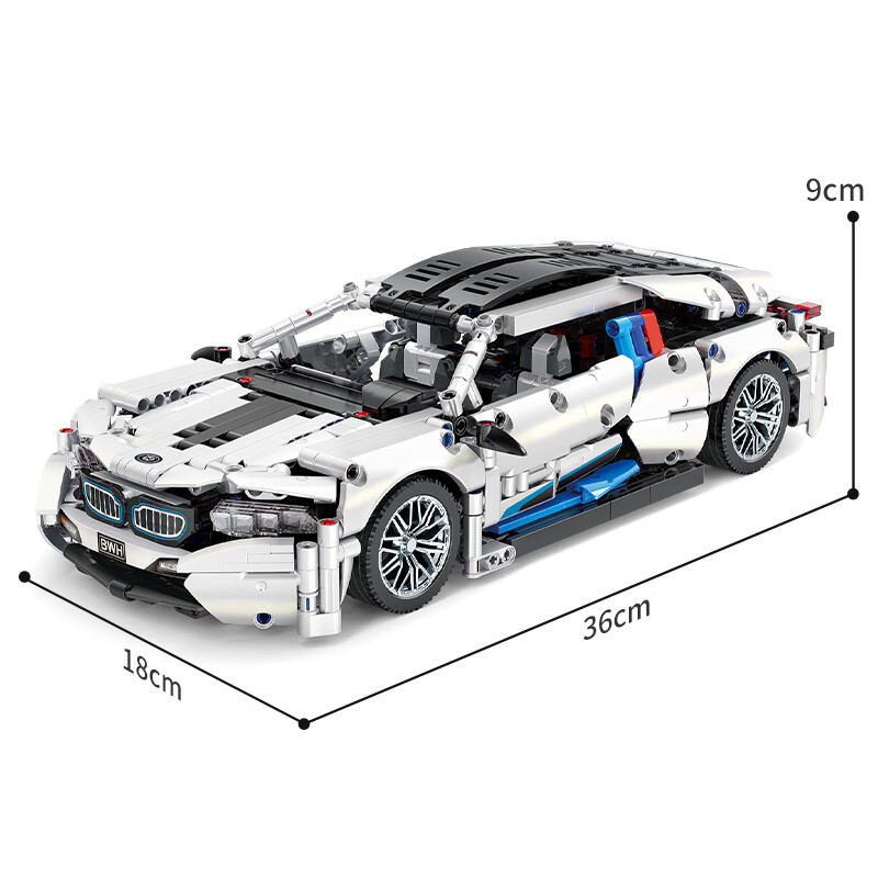 Конструктор Lianhe Chuangxiang BMW Sports Car, большой, для самостоятельной сборки, для мальчиков от 8-12 лет, подарок на Новый год или день рождения