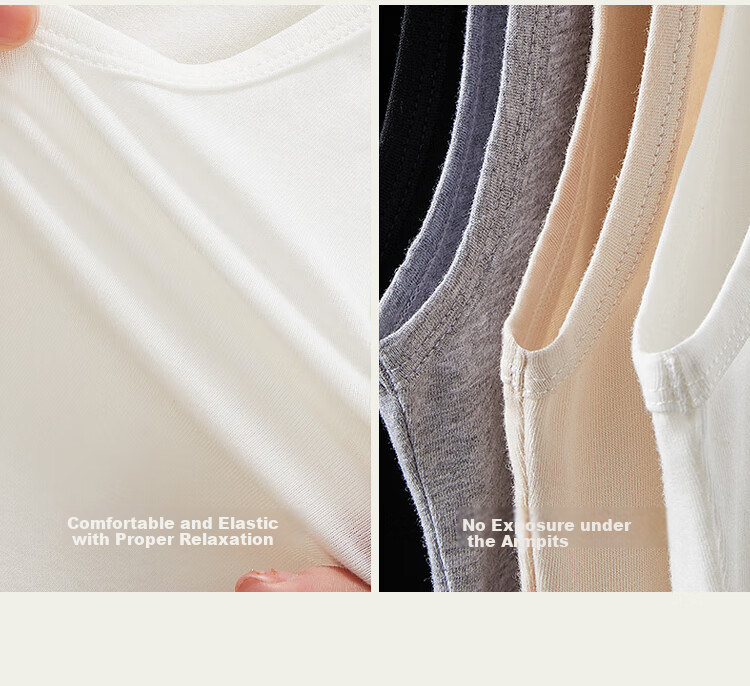 MiiOW Camisole for Women, White, Summer, Pure Cotton 100%, Sexy Backless, Inner Wear, Sleeveless Undershirt, Top for Outer Wear 14