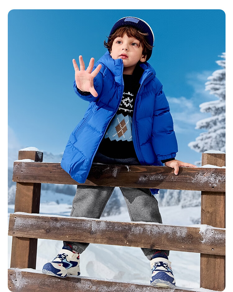 BALABALA Kids Down Jacket Boys Girls Outerwear 2025 Autumn Winter Baby Clothes Mid-Length Warm Fashion Top 11