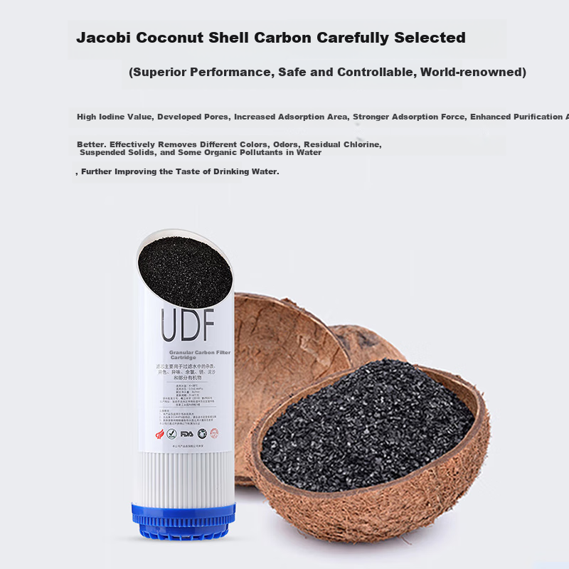Lebeaswert Water Purifier Household Filter Cartridge Compatible with Various Models of Water Purifiers, 10-Inch PP Cotton CTO Filter Cartridge, UDF Set, Activated Carbon Universal Filter Cartridge, Three-Level Set