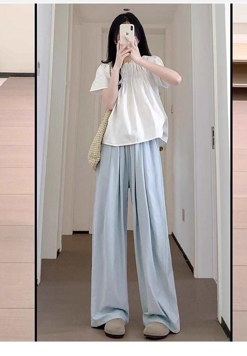 JOYNCLEON Maternity Pants Summer Thin Yamamoto Style Non-Restrictive Belly Wide-Leg Maternity Wear Off-White XL Jyk183515 16