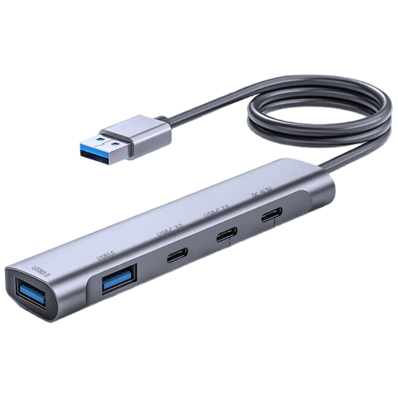 Youlianxing USB3.0 Expansion Dock Splitter One-To 1.2 Meters USB/Type-C Expansion Dock HUB Hub, Desktop Computer Host Extension Cable YLX-535AP