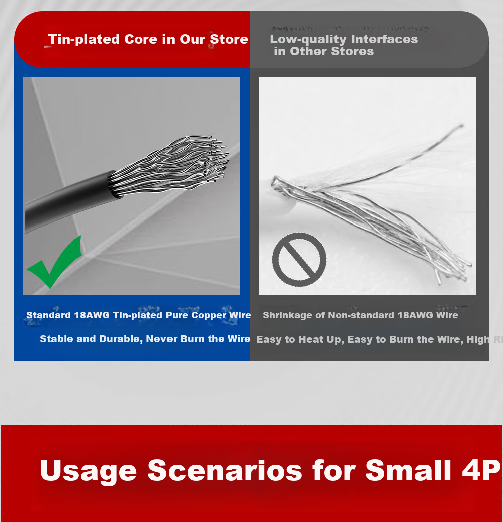 BURLEFRAN Lenovo Motherboard Hard Drive Cable Power Cord Small 4-Pin to Single SATA Power Cord 4P to Serial Port SSD Hard Drive Power Supply Cable 42cm 7