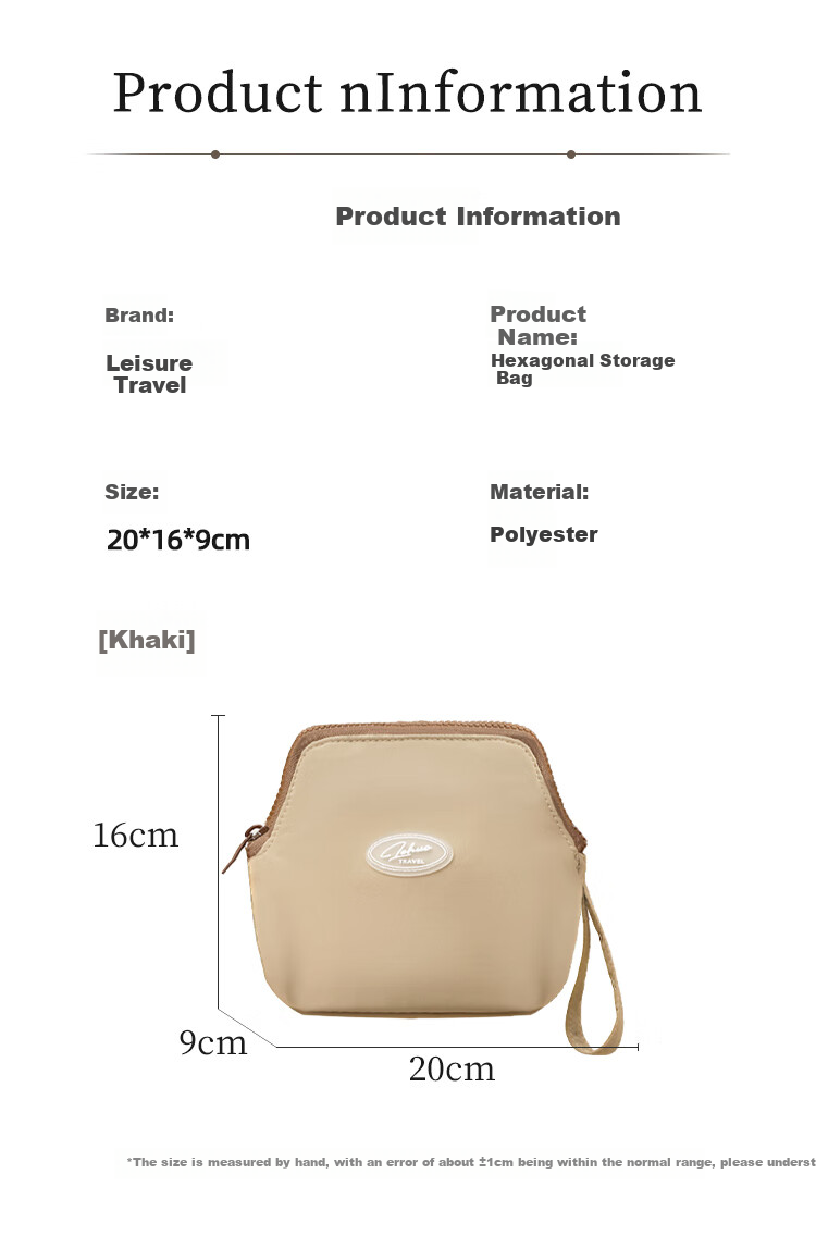 Lehuolvxing Portable Cosmetic Bag for Women, 2026 New Stylish Small Size Toiletry Organizer for Skincare Products And Lipstick, Travel Mini Storage Pouch 1