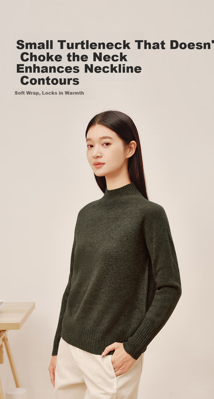 JD Original Women's Sweater, Fashionable Knitted Top, New Year Winter Pure Wool Pullover, Round Neck, Angola Red, Size L 16