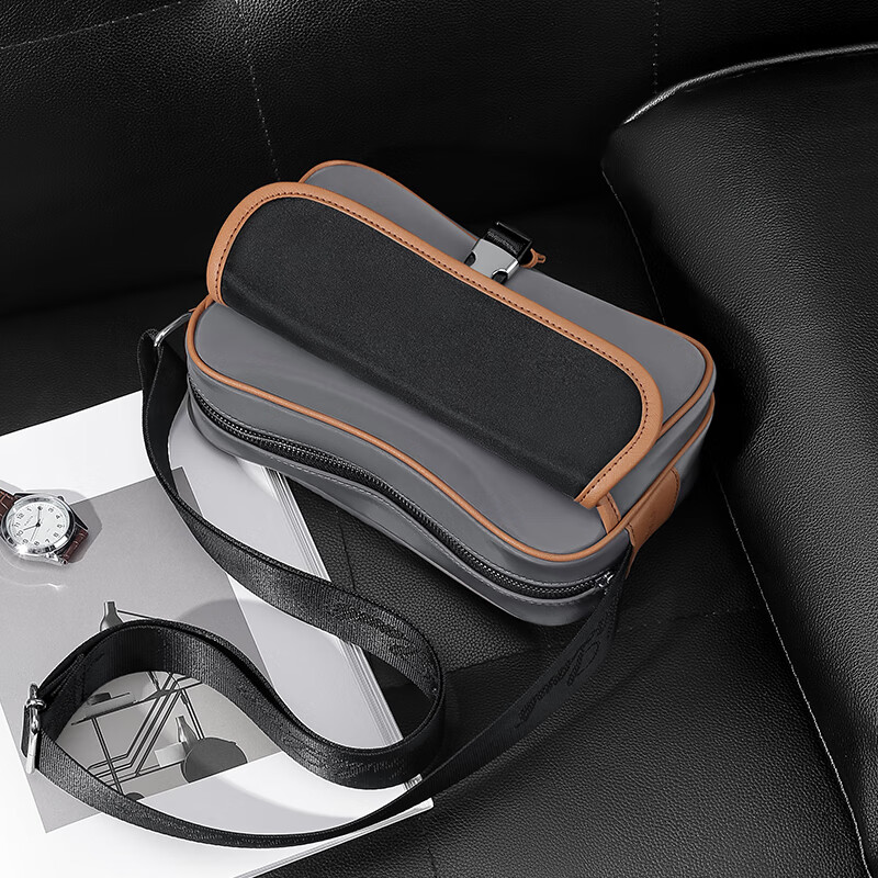 MashaLanti Crossbody Bag for Men, Large Capacity Shoulder Bag, Casual Small Backpack, Portable Commuter Bag, Father's Day Gift for Husband