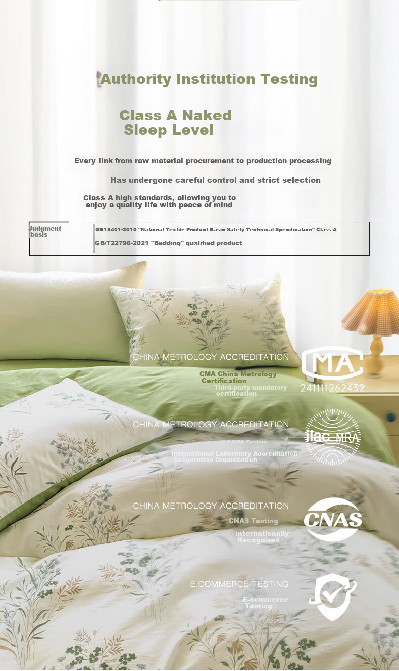 CROWN Bedding Set, Pure Cotton 100%, for 1.5/1.8m X 2m Bed, Spring And Autumn Duvet Cover, High-End Luxury Four Seasons Pillowcase, Quilt Cover, 200x230cm 7