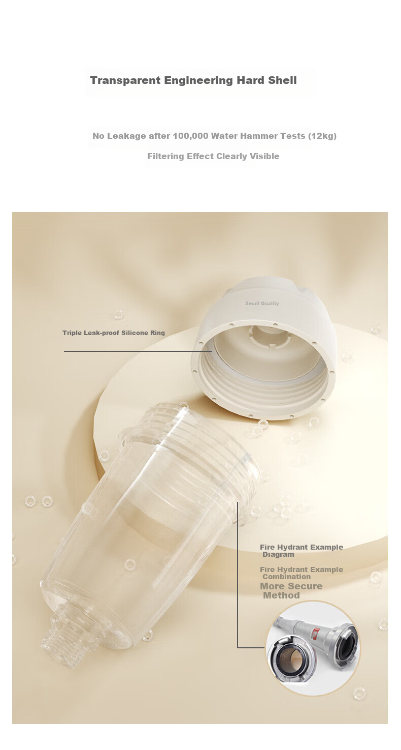 XiaoZhi [Price Protection 618] Pre-filter 3.6T/H Water Heater Water Purifier Tap Shower Skin Care Chlorine Removal Bath 1 Unit 1 Cartridge SQ05-W 10