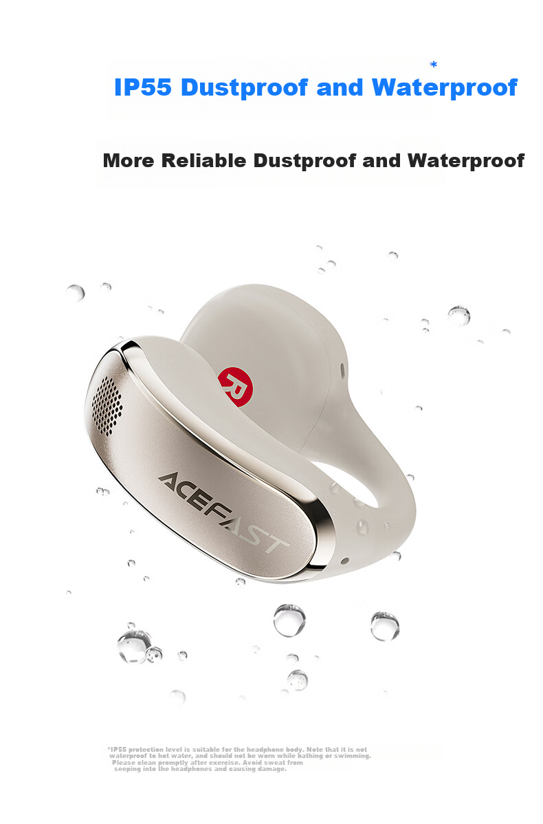 ACEFAST [Subsidies] Jisu Juoyin Open-Ear Clip-On Bluetooth Headphones, 2026 New Air-Bone Conduction Concept, Call Noise Reduction, Sports Running Earphones, Wireless Non-I 15
