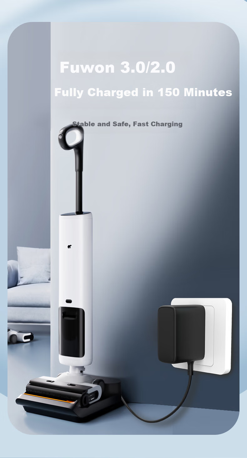 Elei Tainke Robot Vacuum Cleaner, 30V 1A Charger Power Adapter, KL-Wc300100 Power Cord, Smart Floor Cleaning Machine, Fuman 3.0 LCD Vacuum And Mop 2
