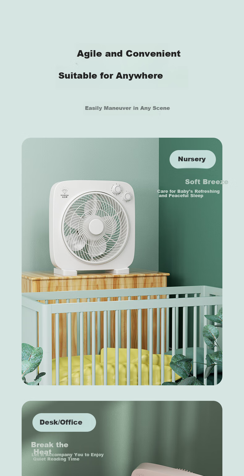 Zuanshipai Electric Fan, Desktop Page Fan, Home Small Desk Fan, Hongyun Fan, Dormitory Table Fan, Desktop Mini Fan, Student Bed Fan with Timer, Electric Fan KCY25-T3 8