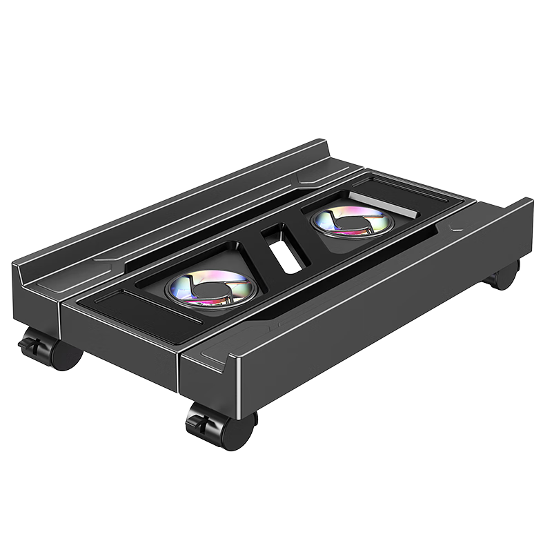 Behind the Scenes Hero Desktop Computer Host Bracket Base Tray Mobile Case Stand Office Under Desk Elevated Cooling Storage Rack TV Accessory Fan Model