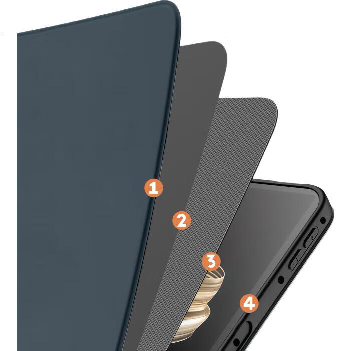 Чехол ALittleFlower для Huawei MatePad Pro 12.2 дюйма (2025), тонкий, защитный, противоударный, с функцией сна/пробуждения, темно-синий