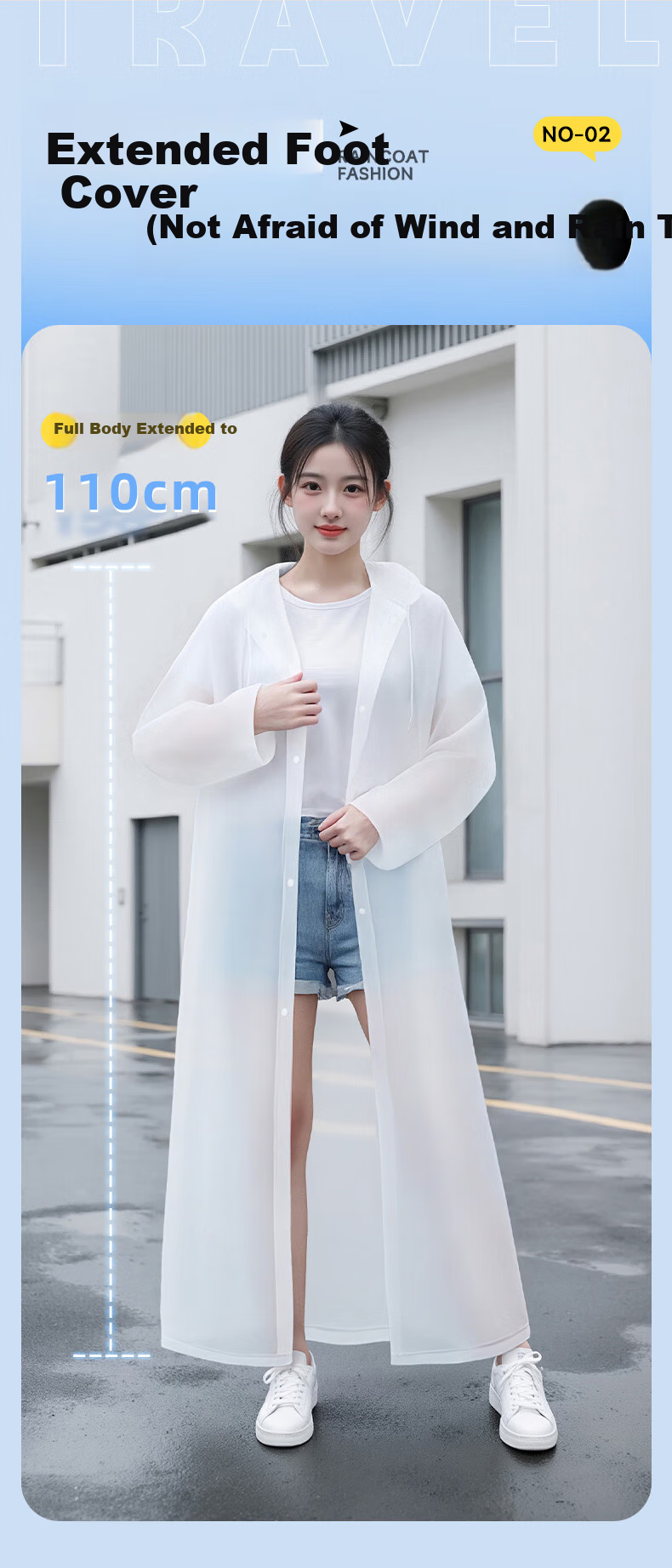ENGMARSS Disposable Pocket Raincoat for Adults, Thickened And Extended Large Size, Portable for Parades And Hiking, Outdoor Rain Poncho, One Size Fits All, Pack of 5 4