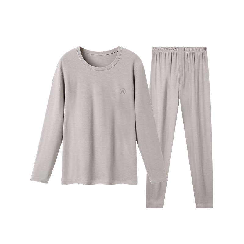 COCO SMART Youth Thermal Underwear Set, German Velvet Heat Retaining, Thickened Fleece, Boys' Autumn Long Johns for High School Students, Cold Resistant