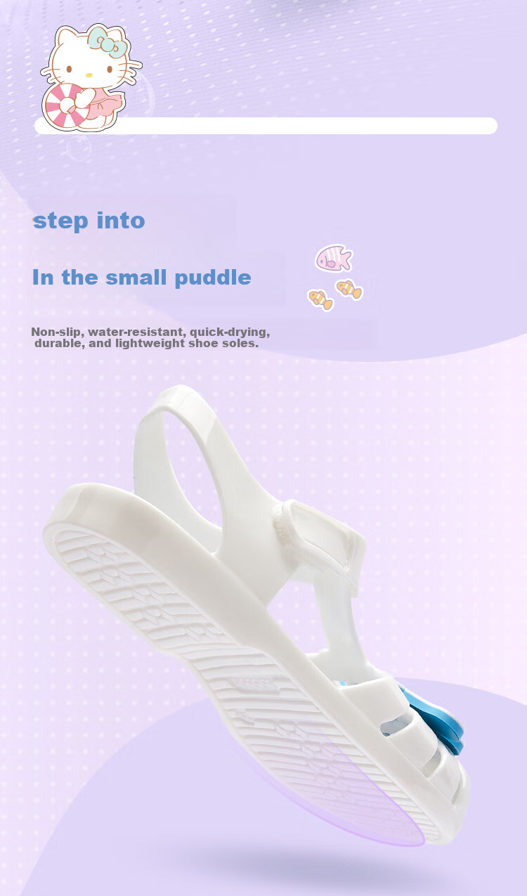 BALABALA Sanrio Kuromi Kids Sandals Girls Summer Shoes 2025 Sweet Beach Shoes 208225141003 4