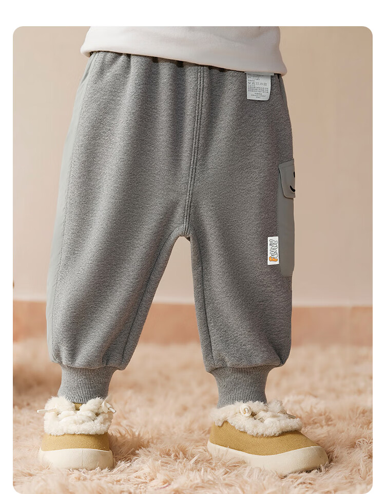Balabala BalaOne Kids Long Pants Boys Girls Cargo Pants Fleece Lined 2025 Winter Casual Pants 208425108207 1