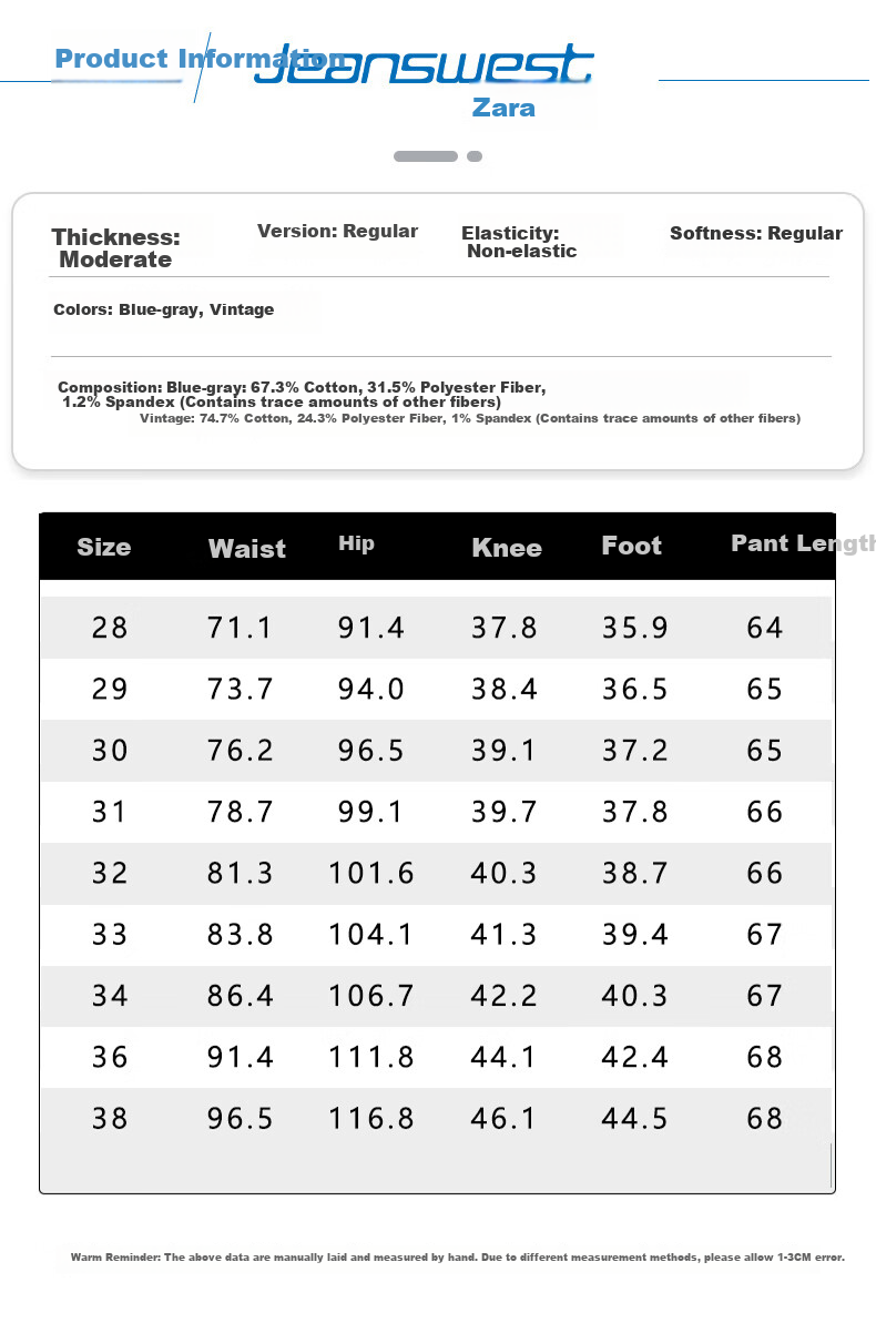Jeanswest Men's 2026 Summer Lightweight Denim Shorts Fashion Casual Versatile Straight-Leg Cropped Pants Blue Gray 38 4