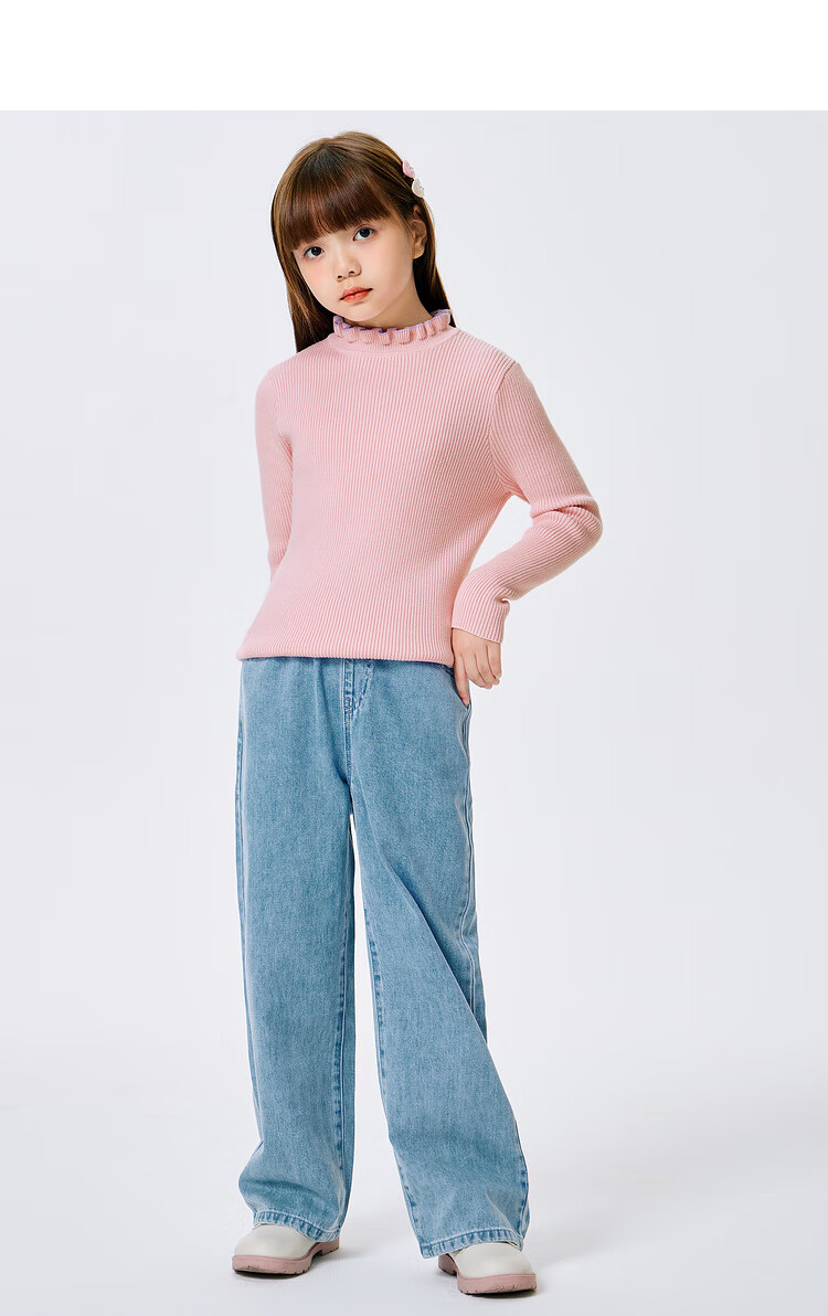 BALABALA Balaone Kids Sweater Boys 2025 Spring Autumn Knitwear Girls Parent-Child Pullover 208325103201 13