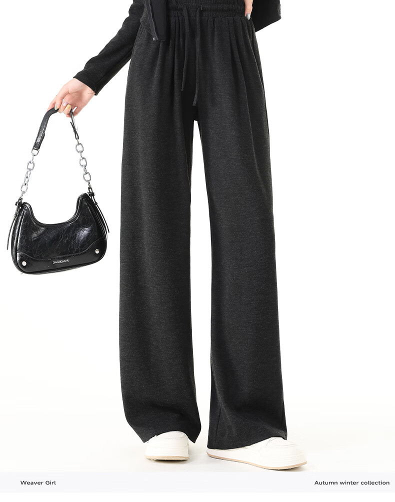 MJ STYLE Faux Cashmere Hooded Slim Cardigan with Glutinous Rice Pants Women's 2026 Spring Autumn New Slim Fit Commuting Set 9