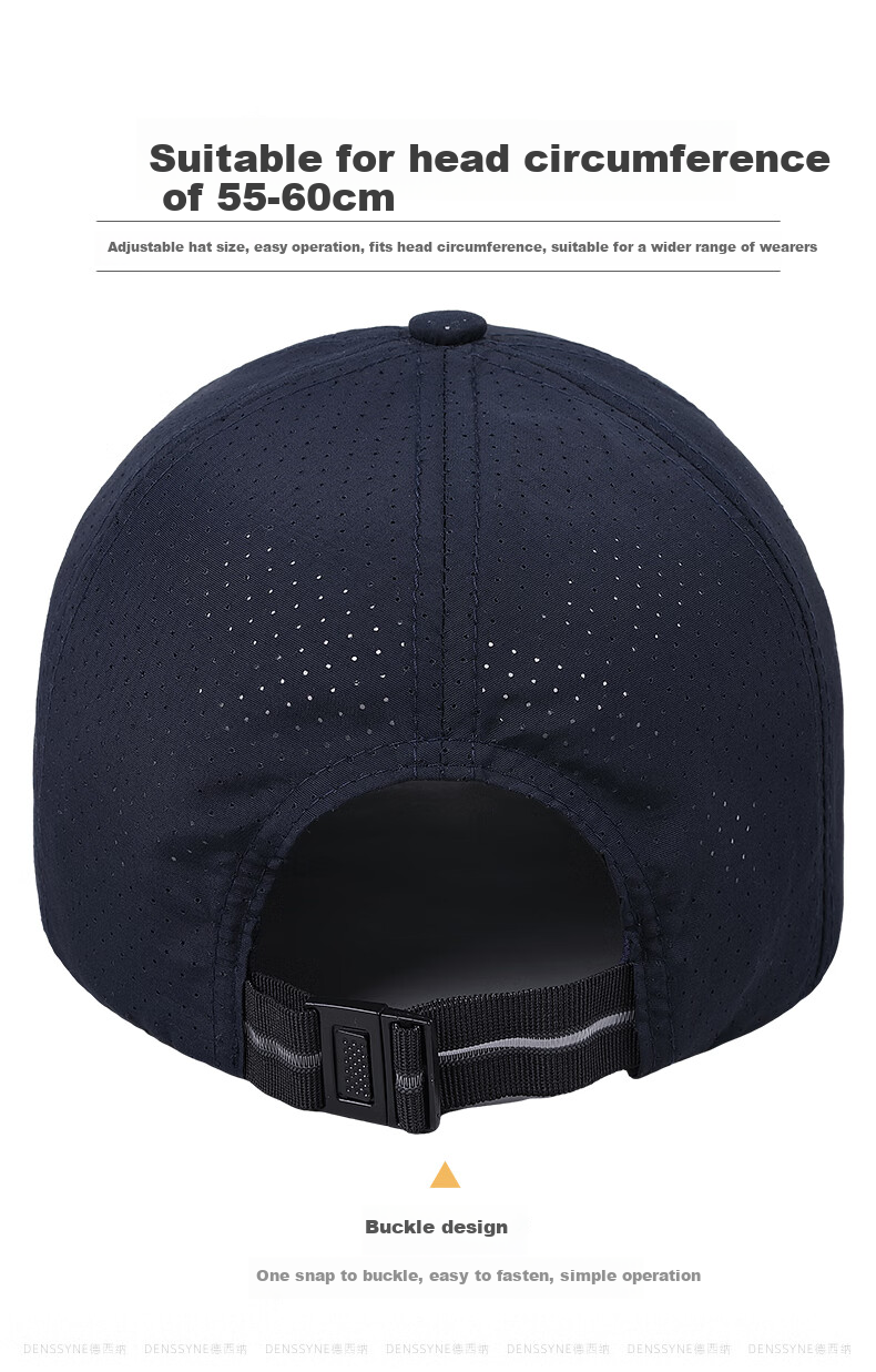 Denssyne Men's Summer Running Marathon Sports Hat, Sun Visor, Breathable Mesh Cooling Cap, Fishing Outdoor Baseball Cap 5