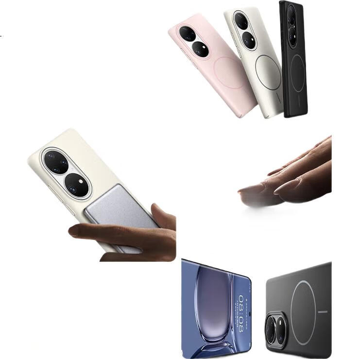 Чехол для телефона KEKLLE, совместимый с Huawei P50 Pro, с поддержкой MagSafe, матовый, противоударный, черный