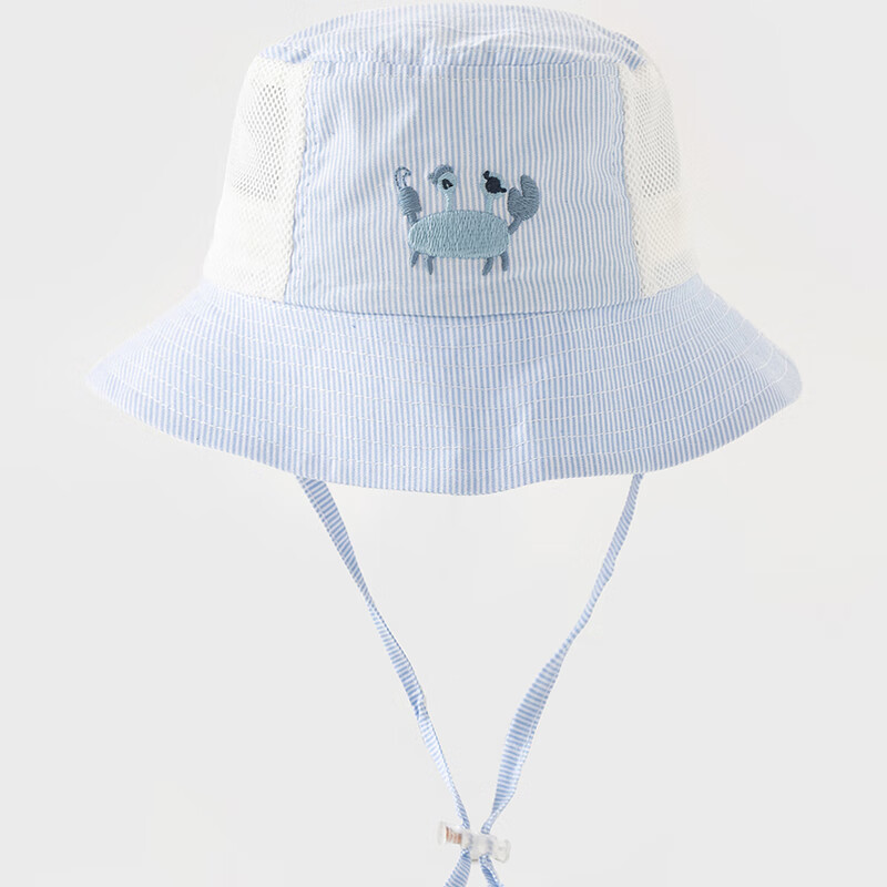 David Bella Kids Breathable Boys Striped Bucket Sun Hat Fisherman Cap