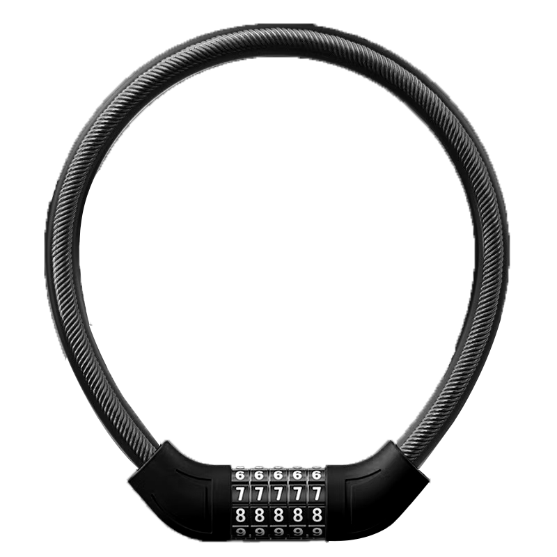 Phoenix Bicycle Lock Password Anti-theft Mountain Road Kids Adult Steel Cable U-Lock Portable Bike Lock
