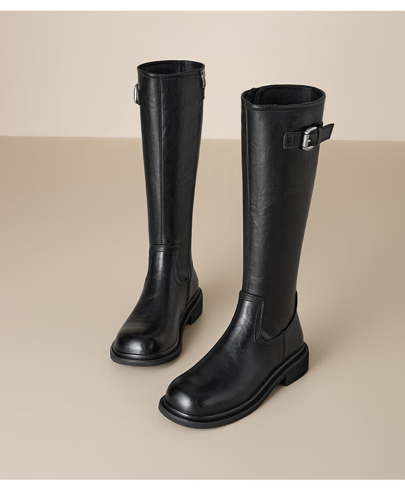 St&Sat Platform Height Increasing Knee-High Boots Women 2025 New Autumn Winter Hot Denim Tall British Knight Boots 10