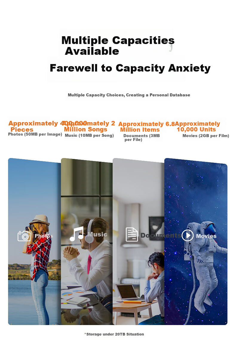 Newsmy 4TB Mechanical Hard Drive, 3.5-Inch Desktop Storage, Xingji Series Fashion Edition, Type-C USB3.1, Space Silver, Metal Shell, Large Capacity 12