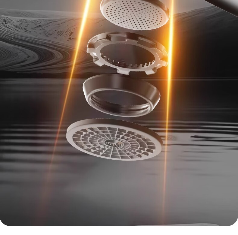 WUZORY [Germany] Washbasin Faucet, Hot And Cold Water Two-In Bathroom Sink, Face Basin, Washbasin Faucet 11
