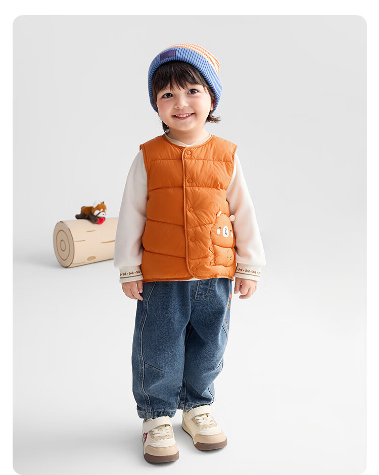 Balabala Kids Down Vest 2025 Winter Warm Clothing Cute Style [Mall Same Model] 201425101201 11