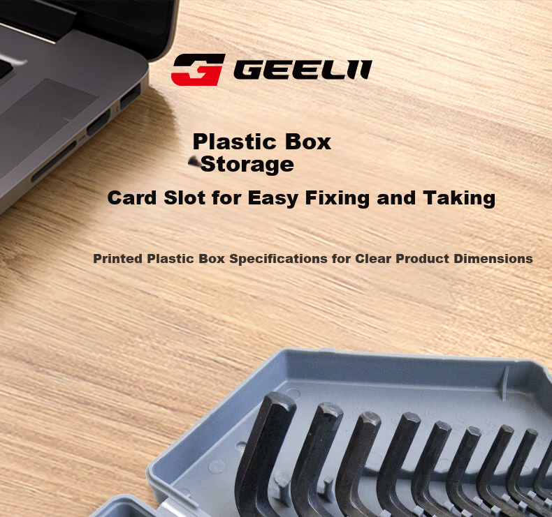 GeeLii Hex Key Set, Metric And Imperial Flat Head Screwdriver Set, 30 Pieces, 55051 4