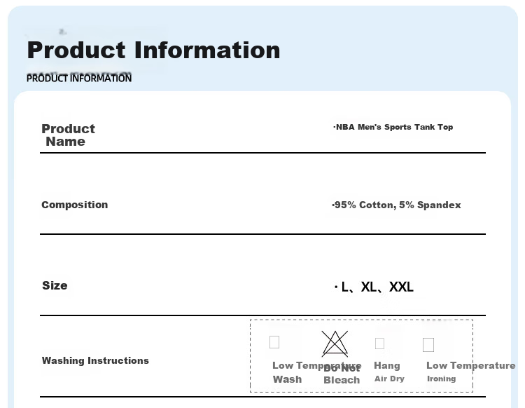 NBA Men's Cotton Sleeveless Vest Slim Fit Stretch Comfortable Basketball Sports Base Layer 2-Pack 5