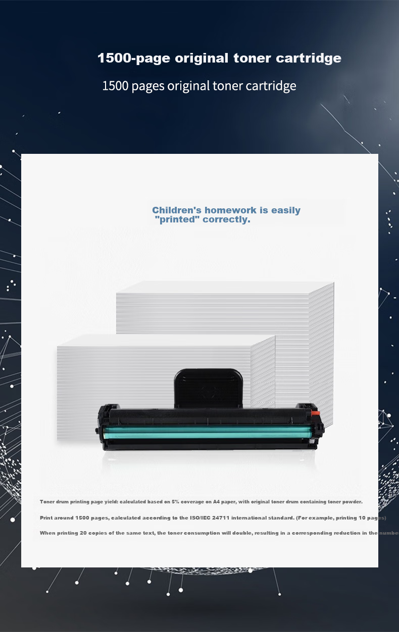 CUMTENN CTP-2206 A4 Self-Adhesive Printer Sticker Label, Black And White Laser Printer for Home Work And Office Use 3