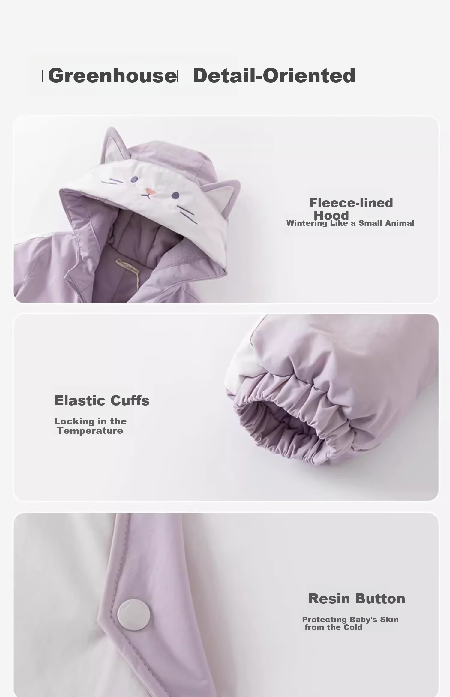 DAVE & BELLA Girls' Cotton Jacket, Winter Outerwear for Boys, Baby Fleece-Lined Waterproof Breathable Hooded Cotton Coat 11