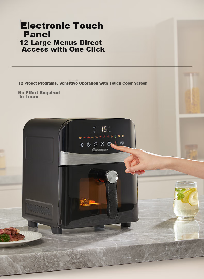 Westinghouse Visual Air Fryer, 6-Liter Large Capacity, Metal Inner Cavity, Multifunctional Oven, No-Flip Frying Pan, WKZ60H10 18